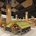 Supermarket Houseware Department With Well Stocked Shelves And Bright Ceiling Lights
