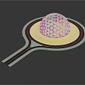 Innovative Racquet Shaped Structure With Honeycomb Sphere And Circular Base