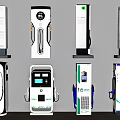 Various Electric Vehicle Chargers With Wall Mounted And Floor Standing Designs
