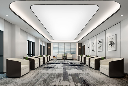 Modern Reception Room Meeting Room 3d model