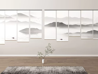 Screen window blinds dream curtains 3d model