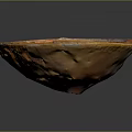 Decorative Kitchen Furniture Bowl With Red Gold Floral Pattern Design