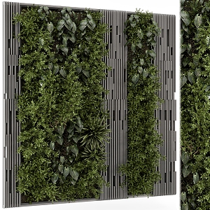 Modern Green Wall 3d model