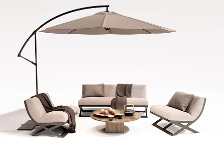 Outdoor Sofa Outdoor Tables and Chairs 3d model