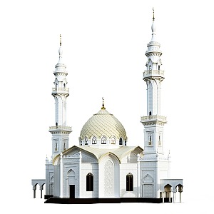 White Mosque 3d model