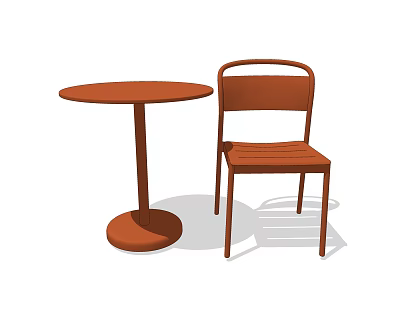 Modern leisure table and chair combination leisure table and chair 3d model