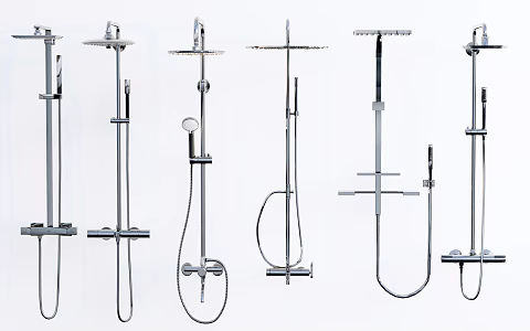 Modern Shower Bathroom Supplies 3d model