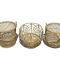 Natural Woven Storage Baskets With Handles Different Styles For Home Organizing