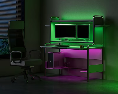 Modern Computer Desk Recreation Room Computer Desk 3d model Modern Computer Desk Recreation Room Computer Desk 3d model