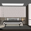 Modern Hotel Guest Room With Large Windows City View Comfortable Bed And Armchair