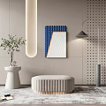 Modern sofa stool stool 3d model