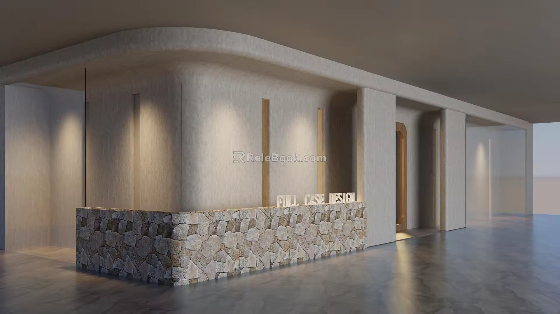 Studio Door Head Window 3d model