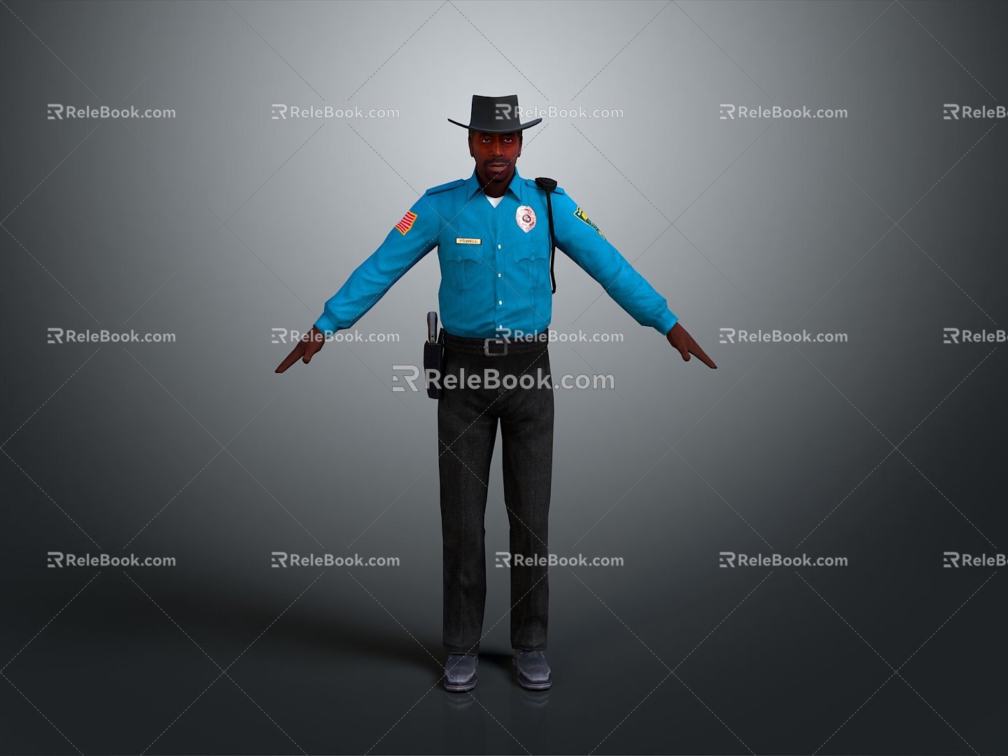 Police officers, civilian police, security, security, soldiers, soldiers, warrior figures 3d model