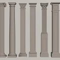 Various Classical Columns Showcasing Different Architectural And Decorative Designs