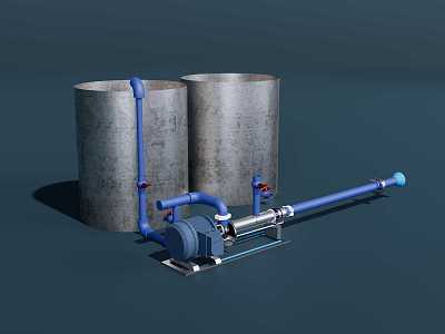 Water pump Centrifugal pump Lift pump Simple water pump 3d model