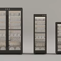 Haier Disinfecting Cabinets Three Different Sizes Filled With Tableware Bowls Plates