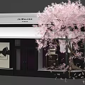 Jo Malone London Store Window With Cherry Blossom Tree And Perfume
