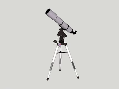Professional Commercial Equipment Telescope Featuring Stable Tripod And Durable Design 3d model