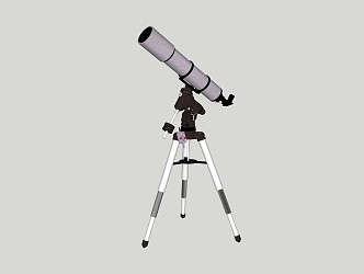 Modern Telescope 3d model