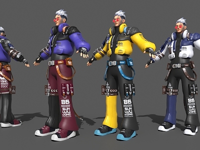 Cyberpunk Cartoon Characters model