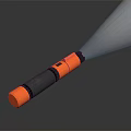 Flashlight flashlight military flashlight 3d model
