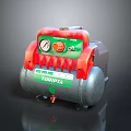 TORPEDA Red And Gray Air Compressor With Pressure Gauge And Control Knob For Household Use