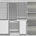 Modern Curtain Bamboo Curtain Shade Shutter Shutter Window Blind 3d model