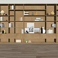 Modern bookcase 3d model