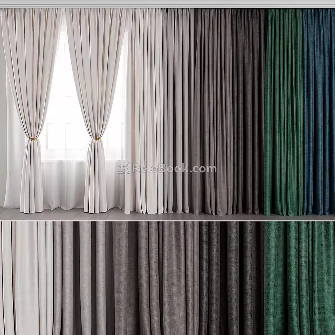 Curtains 3d model