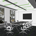 Modern Conference Room 3d model