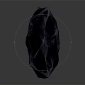 Modern Geometric Decorative Ornament Set With Dark Stone Texture For Interior Home Decoration