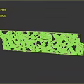 Golden Decorative Sculpture Carving With Intricate Floral Vine Leaf Patterns Shiny Surface On Black Background