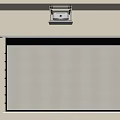 Modern projection curtain projector 3d model