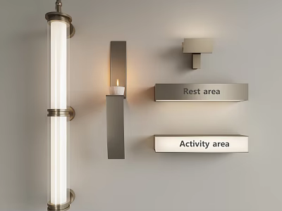 Modern Stylish Wall Lights For Rest And Activity Areas With Elegant Design 3d model