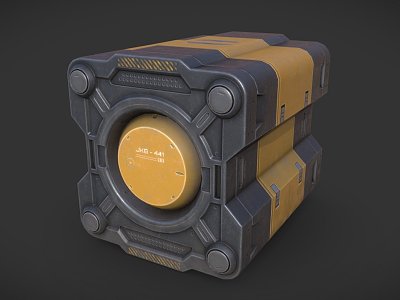 Sci-Fi Container PBR model