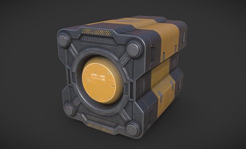 Sci-Fi Container PBR 3d model