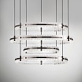 Modern crystal chandelier crystal lamp 3d model