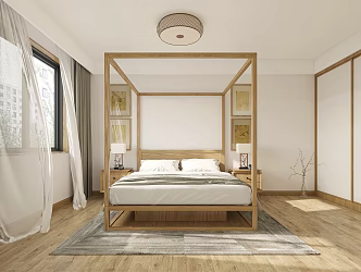 Japanese Guest Room Homestay Guest Room 3d model