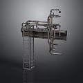 Industrial Mechanical Equipment With Steel Frame And Pipeline Structure Components