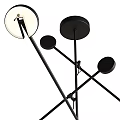 Modern Black Metal Multi Arm Chandelier With Adjustable Geometric Pendant Light Fixtures