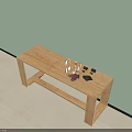 Elegant Wine Bottles And Glasses On Wooden Table With Silver Accents And Decor