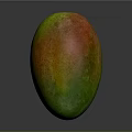 Fresh Ripe Mango With Green Yellow And Red Skin Looking Juicy And Delicious