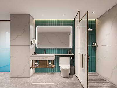 Hotel Toilet 3d model