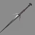 Medieval Style Sword With Metal Blade Wooden Hilt And Decorative Guard