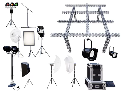 Photographic equipment combination 3d model