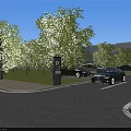 Black Mercedes SUV With White Protective Cover On Body Parked In Open Area