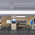 Modern Business Hall China Telecom Business Hall 3d model