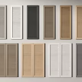 Modern shutter door shutter cabinet door shutter door shutter panel 3d model