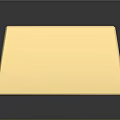 Shiny Solid Golden Gold Bar With 1000g Weight And Engraved Surface Details