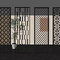 Screen Partition Hollow Partition Porch Partition Metal Partition Living Room Partition 3d model